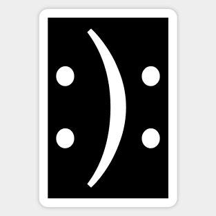 Bipolar symbol - white text Magnet